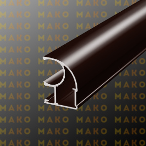 Профиль вертикальный асимметричный MS125 Коньяк (A07)